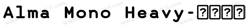 Alma Mono Heavy字体转换